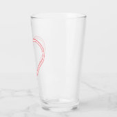 Lumineuse en verre de coeur - Élégant amour (Gauche)