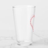 Lumineuse en verre de coeur - Élégant amour (Droite)