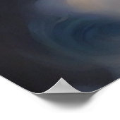 Lumineuse fumée mystique Poster Abstrait moderne (Coin)