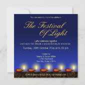 Lumineuse Lampe Diwali - Invitation au Festival (Dos)