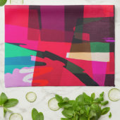 Lumineuse Multi-Couleur Résumé Design Serviette de (Plié)