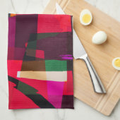 Lumineuse Multi-Couleur Résumé Design Serviette de (Quart Plié)
