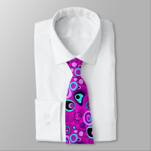 Lumineux, abstrait, Cravate Magenta