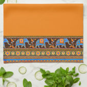 Lumineux éléphants serviette de cuisine (Plié)