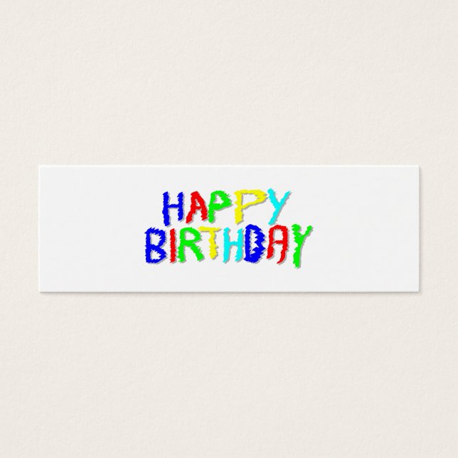 Lumineux et coloré. Joyeux anniversaire. (Devant)