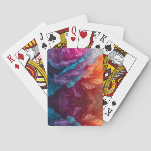 Lumineuze Abstracte Tissuepapierlagen Pokerkaarten