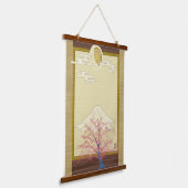 Lumineuze boom hangend wandkleed (Gebogen)