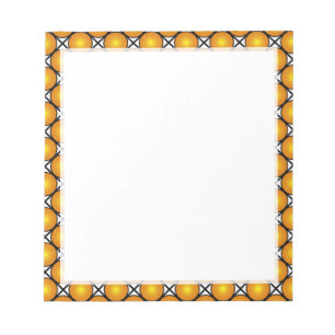 Lumineuze gouden Stippen Black White Lattice Patte Notitieblok