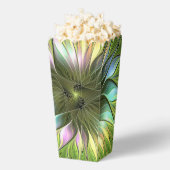 Lumineuze kleurrijke Fantasy Flower Fractal Art Bedankdoosjes (Popped)
