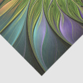 Lumineuze kleurrijke Fantasy Flower Fractal Art Tissuepapier (Detail)