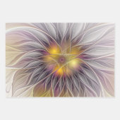 Lumineuze kleurrijke ventilator, Abstract matig fr Inpakpapier Vel (Voorkant 2)