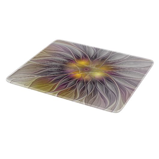 Lumineuze kleurrijke ventilator, Abstract matig fr Snijplank (Hoek)