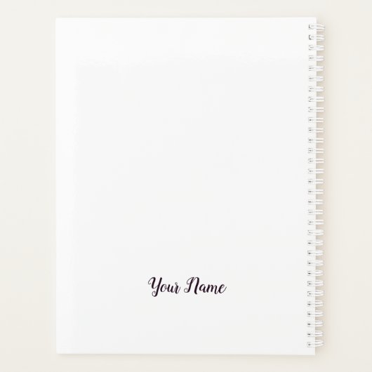 Lumineuze kleurrijke ventilator, Abstracte fractal Planner (Achterkant)