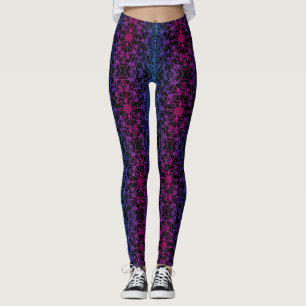 Lumineuze kruislijnen 01 x4 bw zwart BG Leggings