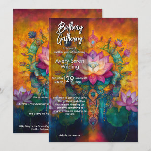 Lumineuze Ontwikkeling   Lotus Bloem Ontwerp Kaart