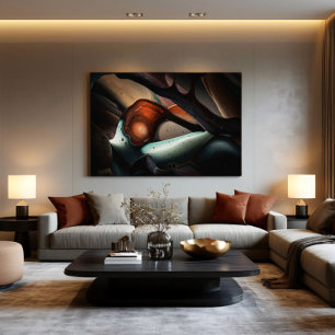 Lumineuze Sci-Fi Abstractie Poster