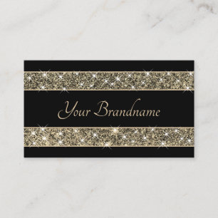 Lumineuze sterren Gold Glitter Sparkle Glamor Blin Visitekaartje
