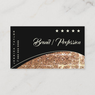 Lumineuze, vernietigde goudglitter Elegant Shimmer Visitekaartje