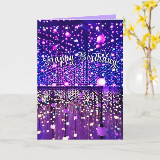 Luminosité à l'infini Carte d'anniversaire (Fleur jaune)