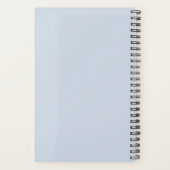 Luminosité Blue Custom Monogramme 2026 Planner (Dos)