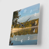 Luminosité De L'Automne Matin Horloge Mur (Angle)