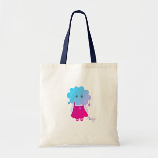Luminoso Azul Radiante Cloudy Expressão Emocional Tote Bag