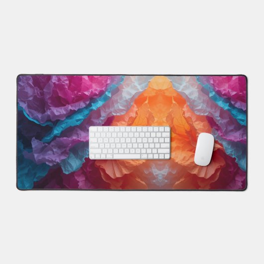 Luminous Abstract Tissue Paper Layers (Clavier et souris)