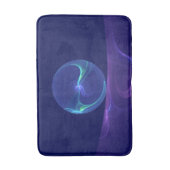 Luminous Blue Paars Dream Abstracte Fractal Art Badmat (Voorkant Verticaal)