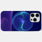 Luminous Blue Paars Dream Abstracte Fractal Art Case-Mate iPhone Case (Achterkant (horizontaal))
