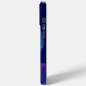 Luminous Blue Paars Dream Abstracte Fractal Art Case-Mate iPhone Case (Achterkant / Links)