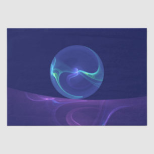 Luminous Blue Paars Dream Abstracte Fractal Art Tissuepapier