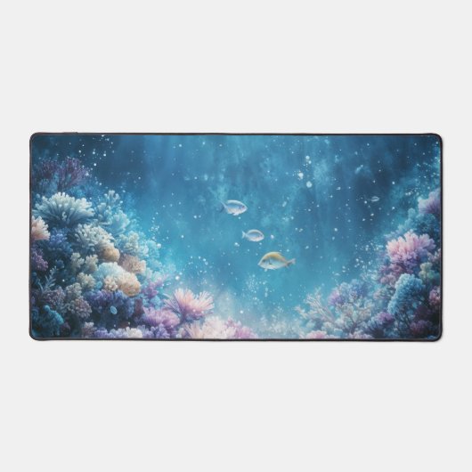 Luminous Coral Reef Midnight Blue Deep Sea (Recto)