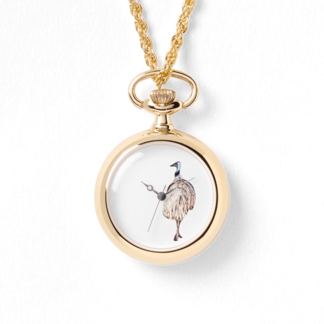 Luminous Emu Art Horloge (Voorkant)