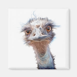 Luminous Emu Art Magneet