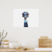 Luminous Emu Art Poster (Keuken)