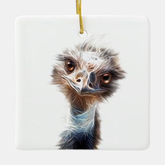 Luminous Emu Bird Art Keramisch Ornament