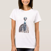 Luminous Emu Bird Art T-shirt (Voorkant)