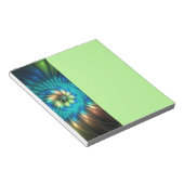 Luminous Fantasy Flower, Colorful Abstract Fractal Notitieblok (Schuin)