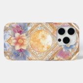 Luminous Floral Geometry in Soft Gold & Pastel Case-Mate iPhone Case (Achterkant (horizontaal))