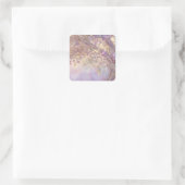 Luminous Forest Vierkante Sticker (Tas)