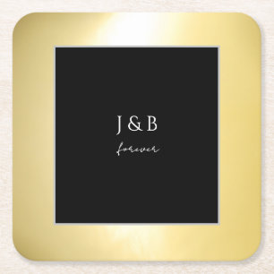 Luminous Gold Papieren Onderzetter