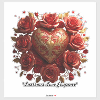 "Luminous Heart Symphony" Sticker