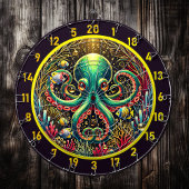 Luminous Lagoon Octopus Dartboard Dartbord