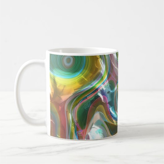 Luminous Liquid Glass Dreams Koffiemok (Links)