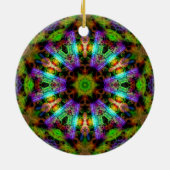 Luminous Psychedelic Mandala Ornament (Achterkant)