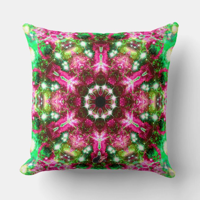 Luminous Stellar Kaleid Kussen (Voorkant)