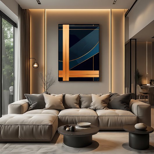 Luminous Structure Canvas Afdruk