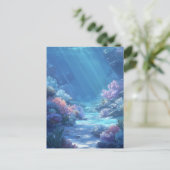 Luminous Tropical Underwater Coral Reef Briefkaart (Staand voorkant)