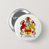 Lumley Family Crest Ronde Button 5,7 Cm (Voorkant /achterkant)
