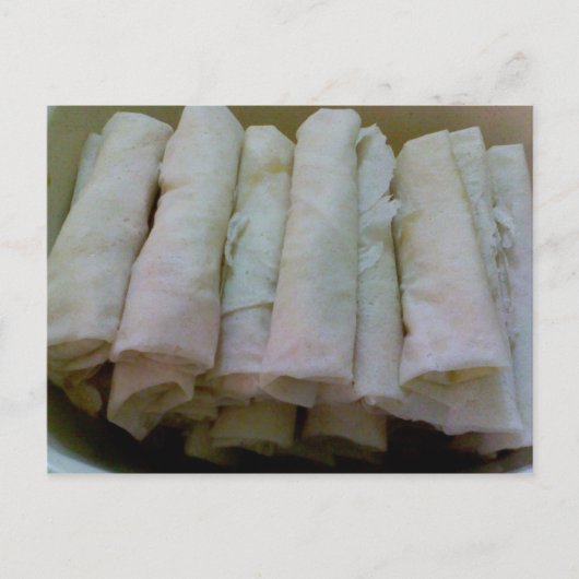 Lumpia - Carte postale de nourriture philippine (Devant)